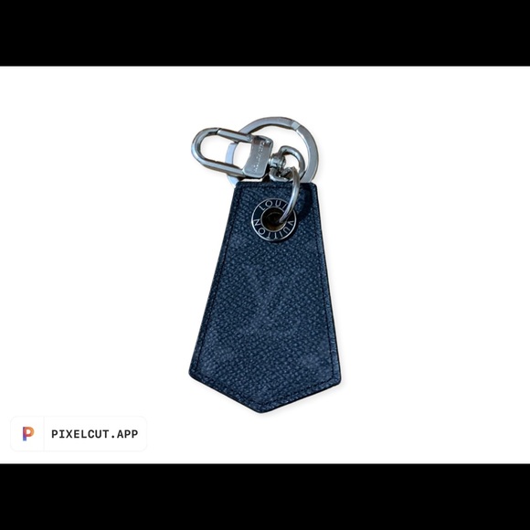 Louis Vuitton Enchappe Key Holder Charcoal Grey Leather